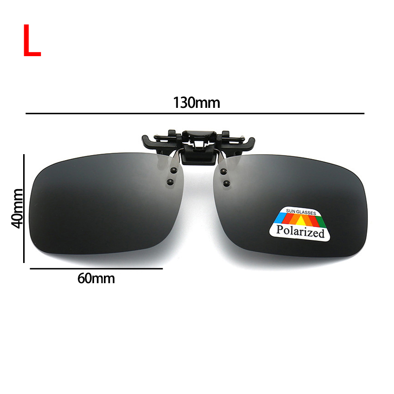 Polarized Clip Sunglasses Myopia Glasses Clip Driver Goggles Fishing Night Vision Myopia Clip-on Sun Shading Eyeglasses: Brown