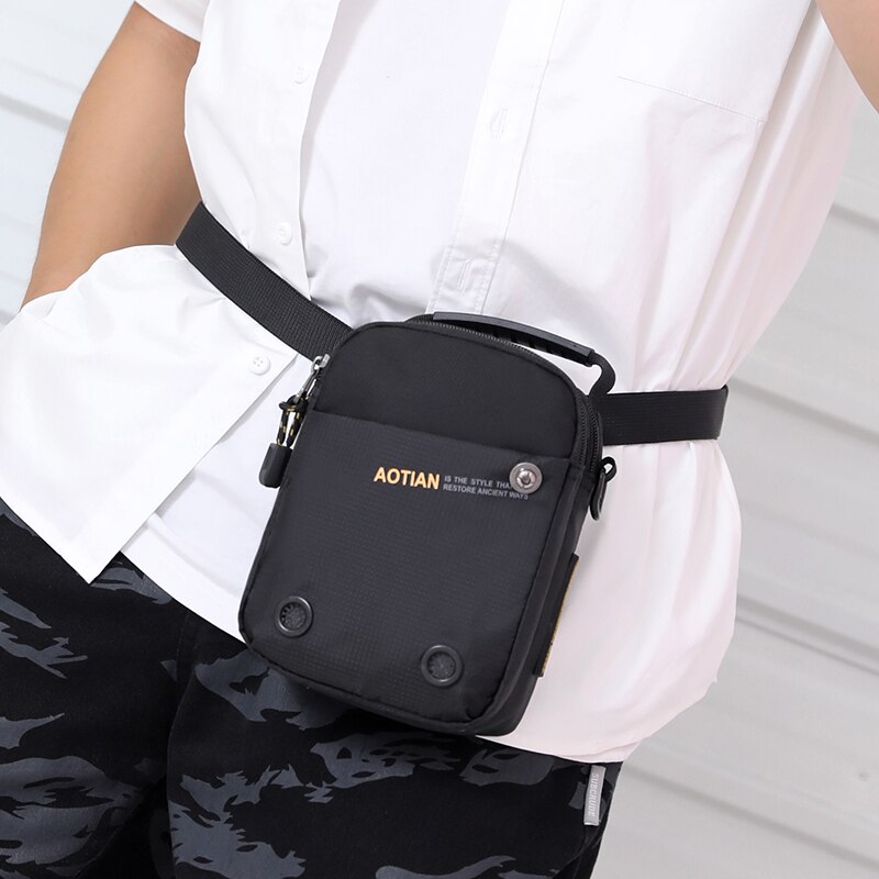 Men Bags Male Nylon Messenger Bags for Man Travel Business Crossbody Shoulder Bag Men's Outdoor Sports Mobile Phone Bag