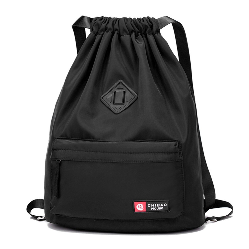 Waterproof Sport Bag Gym Bag Softback Sports Backpacks Women Men Sports Bags Sport Accessories Bag For Gym Fitness Running: Black