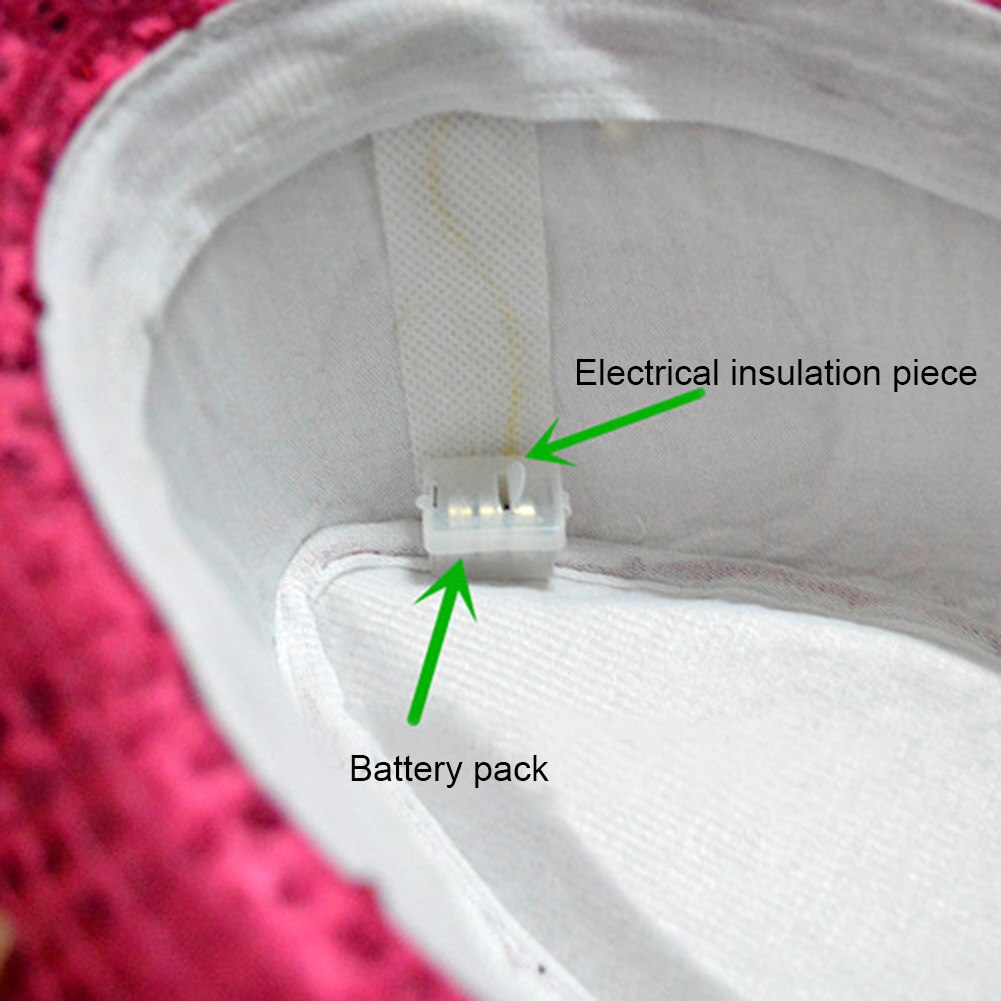 Adult/Kids LED Cap Flashing Light Up Sequins Birthday Masquerade Party Hat Props Women Men Casual Caps NOV99