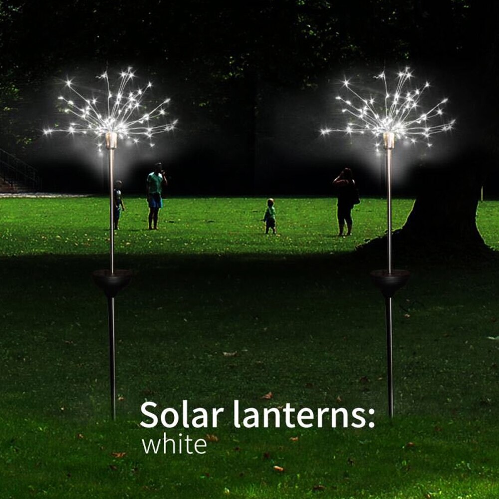 Solar- angetrieben Freien Gras Globus Löwenzahn Lampe 90/120/198 LED Für Garten Rasen Landschaft Lampe Licht
