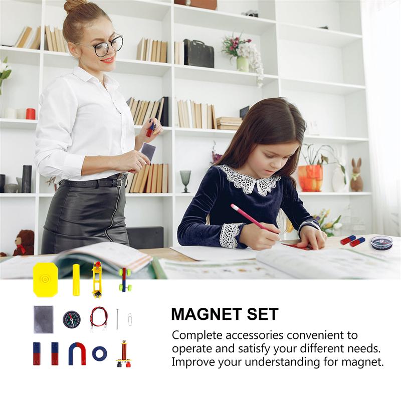 1 Set Van Magneet Kit Educatief Duurzaam Praktische Veilig Nuttig Magneet Aids Magneet Accessoires Voor Student Leraar
