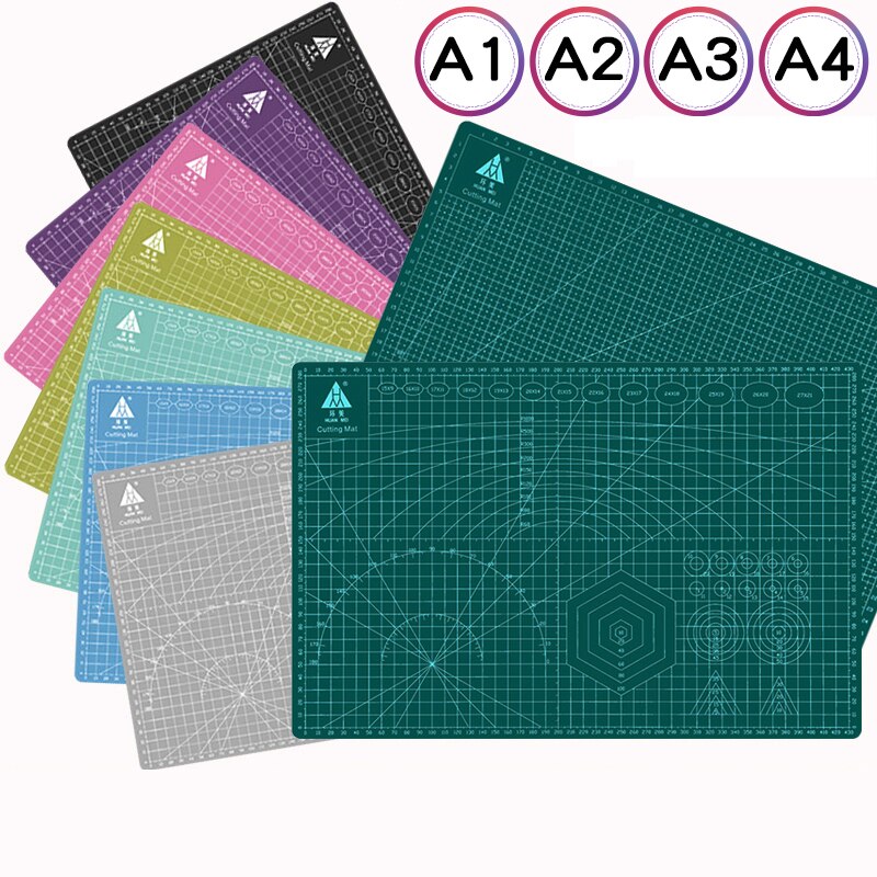 Tabla de cortar A3 de PVC, tapete para Patchwork, herramienta Manual de bricolaje, tabla de grabado de reparación automática de doble cara