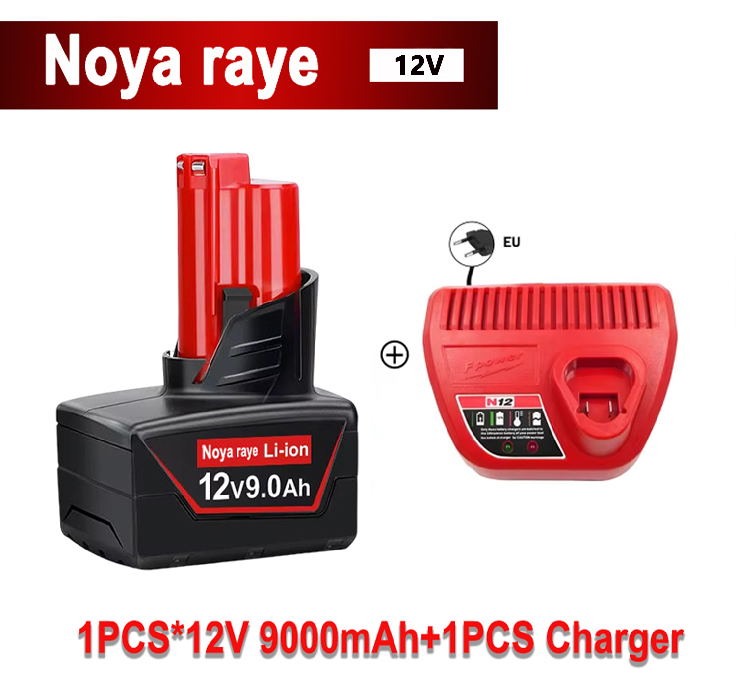 For Milwaukee M18 M12 Power Tool Battery XC 12v 18v 3Ah 5Ah 6Ah 9Ah M18B5 48-11-1815 48-11-1860 M18B2 M18B4 M18B5 Battery Packs: Chocolate