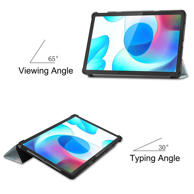 Voor Realme Pad 10.4 Inch Tri-Vouwen Hard Pc Stand Cover Voor Funda Realme Pad cover Case Tablet