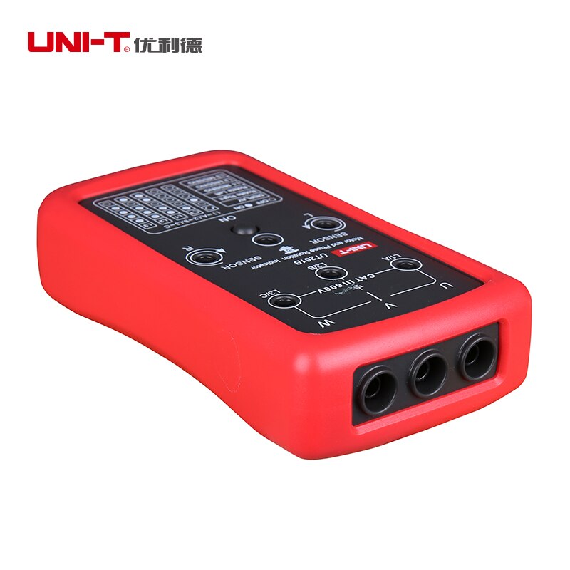 UNI-T UT261B 3 Phase Sequence Rotation Indicator Tester Meter for 15Hz~400Hz Motor Rotation Meter Sequence Tester