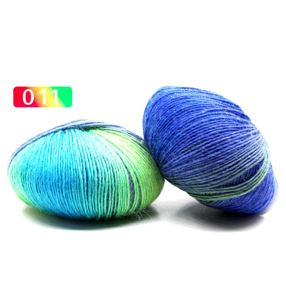 VOOYE Soft Candy Rainbow Style Sock Wool Yarn Hand Knitting Yarn Warm