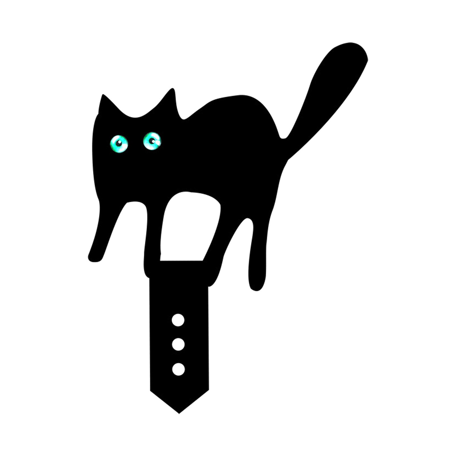 Black Cat Silhouette Stake Yard Art Acrylic Garden Decoration Cat Crafts Lawn Ornament For Courtyards Backyards Lawns Gardens: C