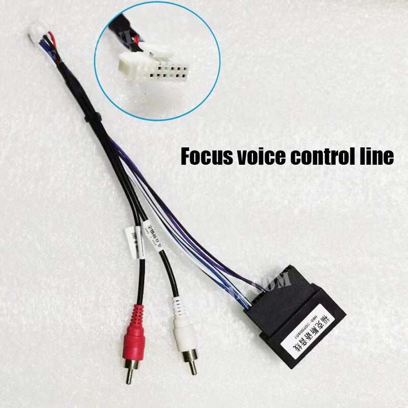 Microphone USB GPS Rear View Camera RCA Output AUX SIM Card Slot Radio Converter 16PIN 4G Power Cable For Car Navigation: Focus voice control