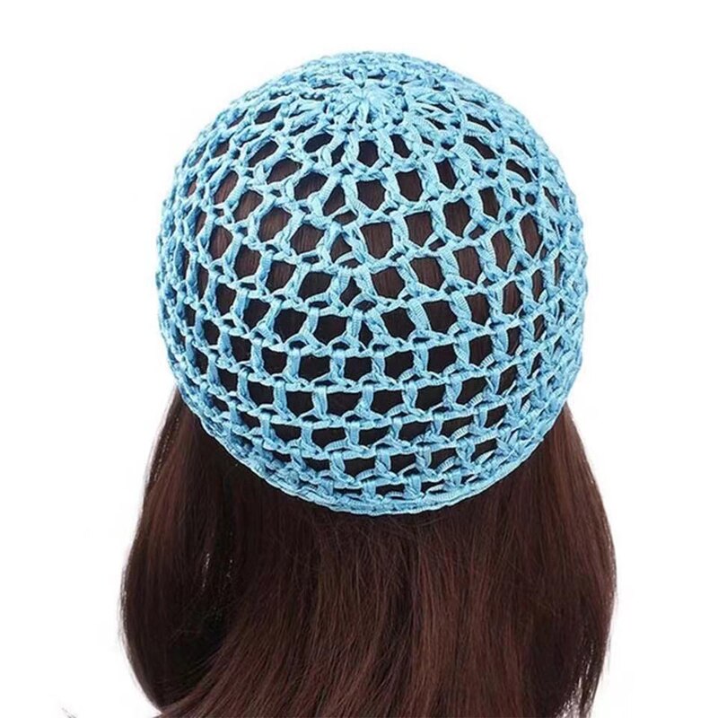 Vrouwelijke Mesh Haarnet Handgemaakte Gehaakte Hoed Effen Kleur Multi-color Keuze Populaire Leisure Haarverzorging Slapen Cap Haar netto Hoed Netto