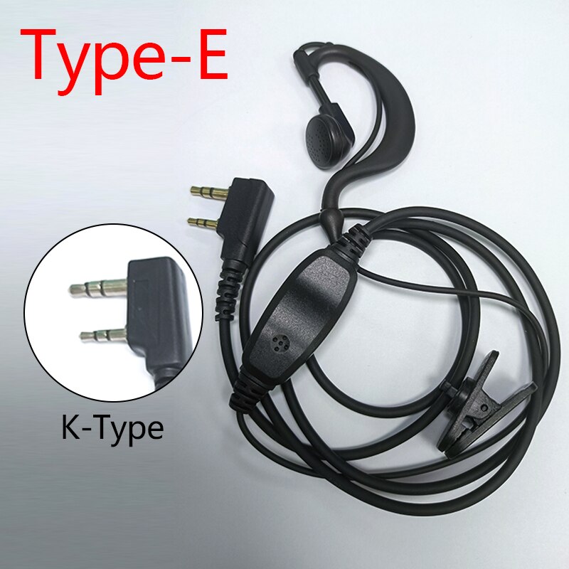 Polizei Ohr Haken Ohrhörer Headset PTT Kopfhörer IOT Midland Radio GXT550 GXT1050 GXT1050VP4 G5 G7 G225 Walkie Talkie: Type E 1 piece