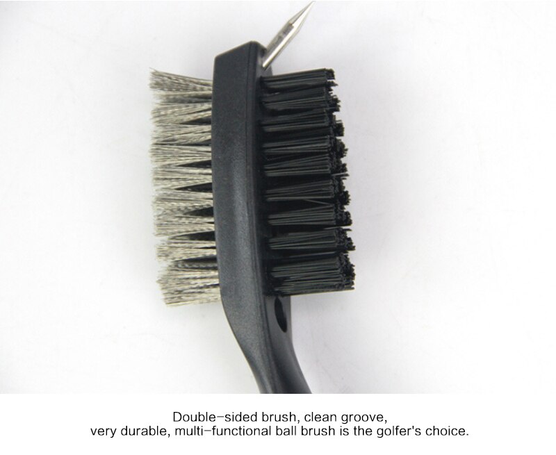 Golf Club Brush Groove Cleaner Met Intrekbare Zip-Lijn En Aluminium Karabijnhaak Cleaning Tools TXTB1