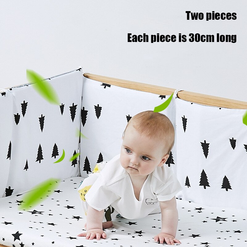 2 PC Baby Bed Bumper Infant Pillow Soft Cotton For Newborn Breathable Bedding Set Crib Set Cotton Baby Room Decoration Protector