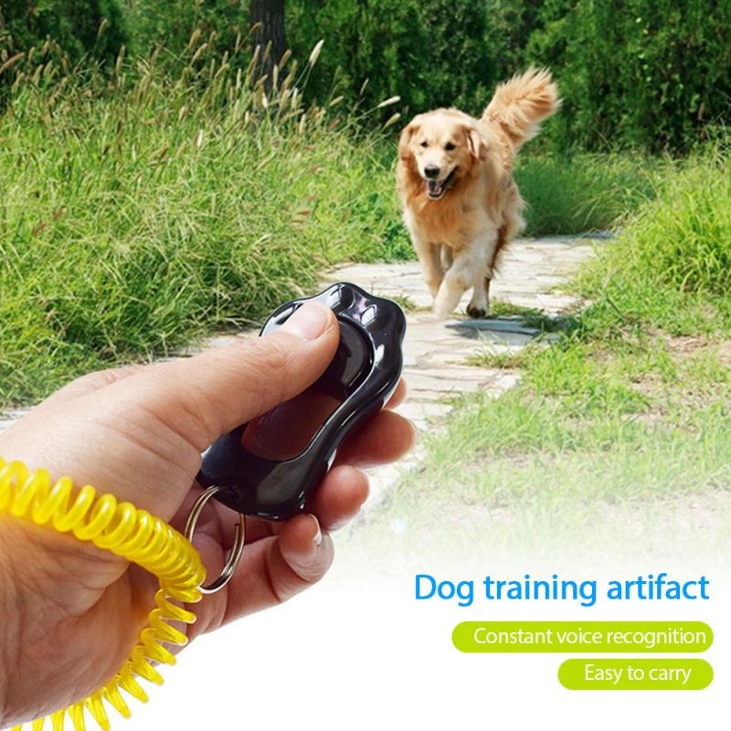 Hundträning klicker justerbart ljud nyckelring hundklicker anti skällande enhet hund agility träning husdjurstillbehör hundtränare