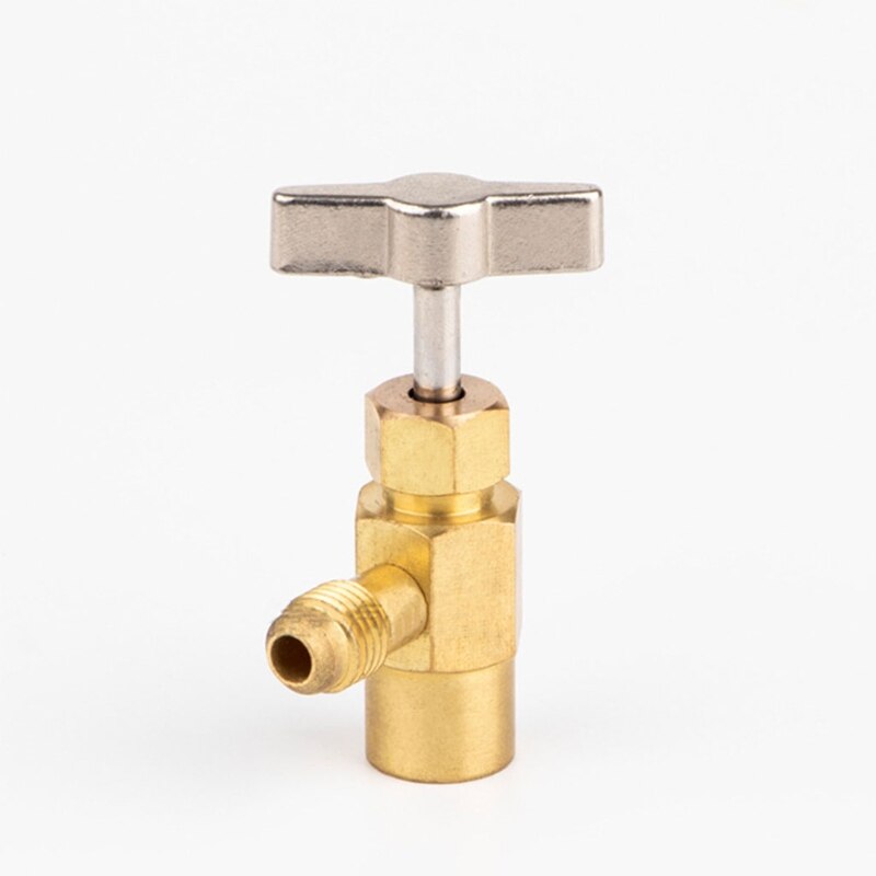 R134A Kan Tap V-Alve Koelmiddel Dispenser Tool Met Tank Adapter Voor 1/2 Inch Ac Freon Vulslang