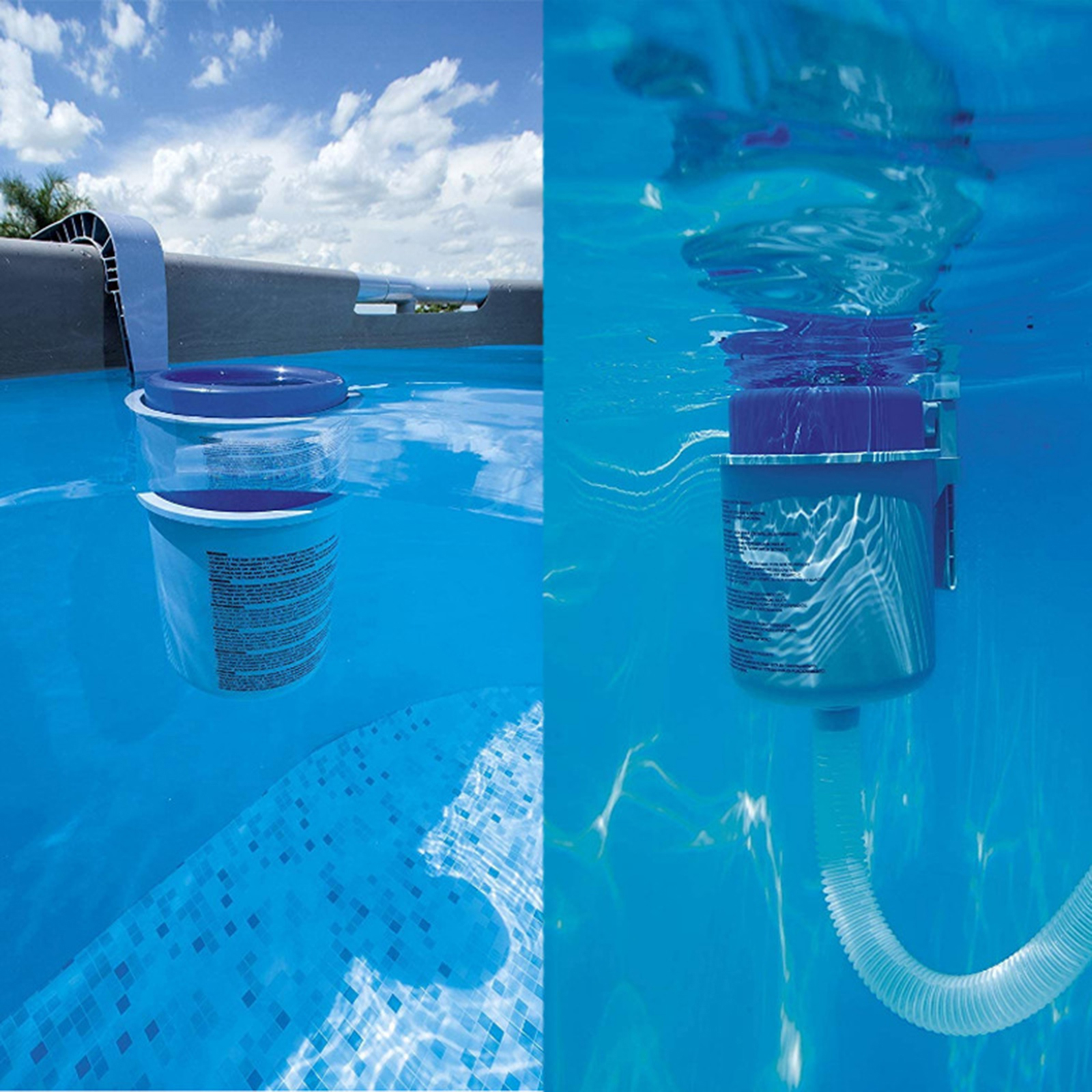 Skimmer de superficie de montaje en pared para piscina, extractor de flotación, limpieza de restos de hojas con soporte ajustable