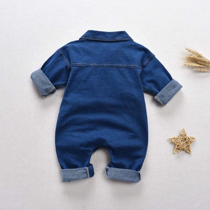 2020 Vestiti del bambino Appena nato infantile Del bambino Del Ragazzo Del bambino Vestiti Della Ragazza denim Pagliaccetto Della Tuta vestito impostato Senza Maniche solido Globale