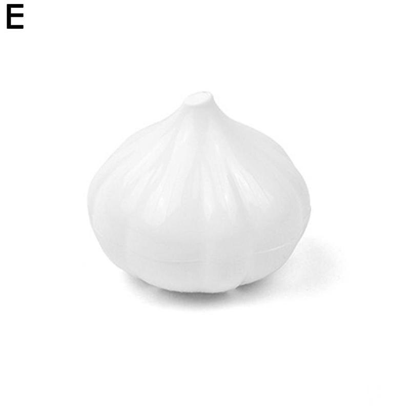 1pc Food Storage Box Plastic Vegetable Shape Fruit Lemon Chili Preservation Sealed Onion Accessories Box Kitchen Tomatoes G N2J8: Garlic