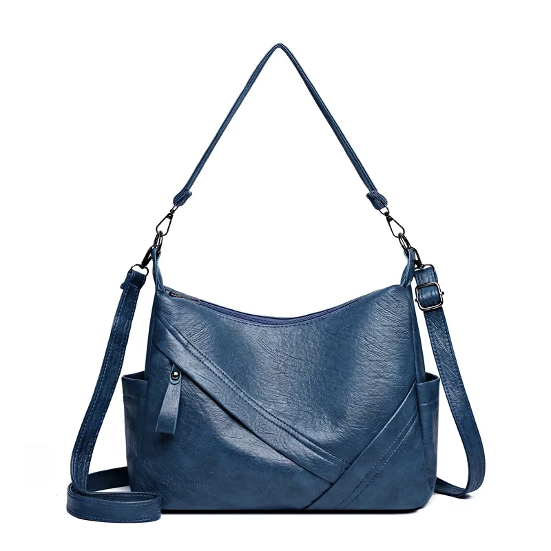 Dames Handtassen, Mode Dames Crossbody Tassen Retro Grote Capaciteit Schoudertassen Dames Messenger Bag: Black