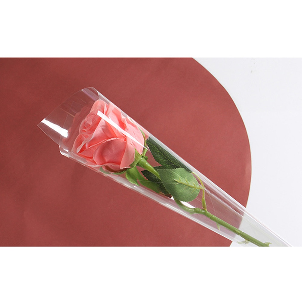 1 Roll Cellophane Long Transparent Durable Clear Wrapping for Flower Crafts Supplies Bouquet