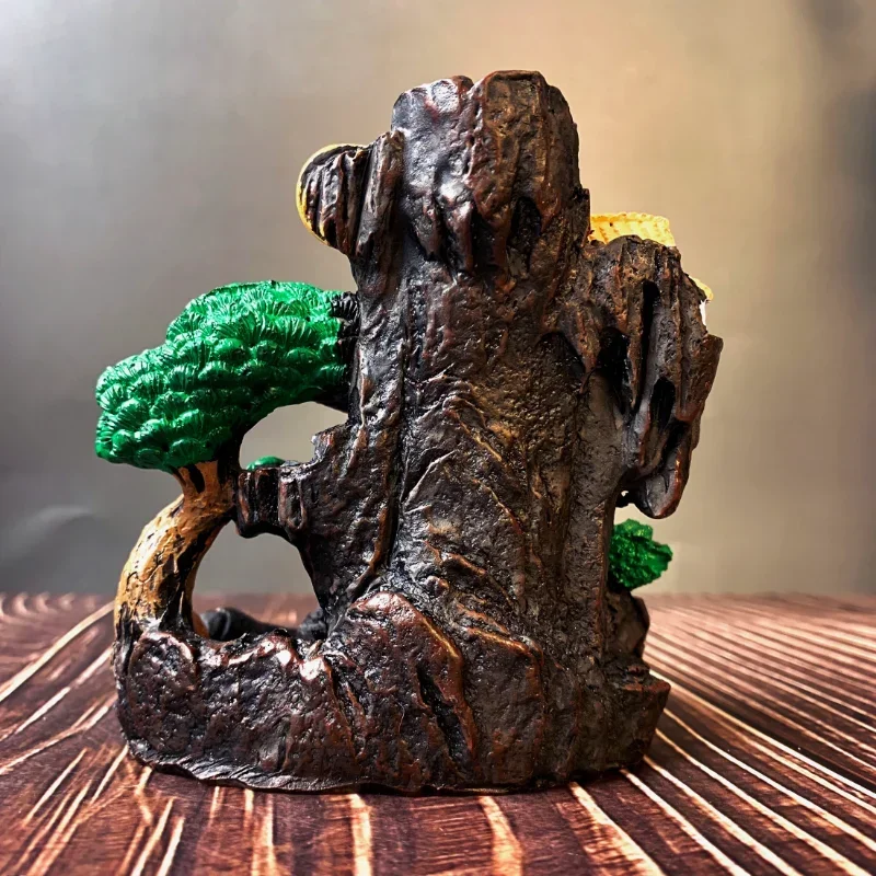 1 Piece Resin Reflowable Incense Holder Left/Right Incense Burner, Bedroom, Living Room Coffee Table, Office Home Decor