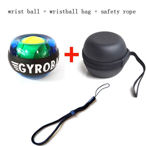 LED Wrist Ball Trainer Gyroscope Strengthener Gyro Power Ball Arm Exerciser Power ball Exercise Machine Gym Fitness Equipment: Light green