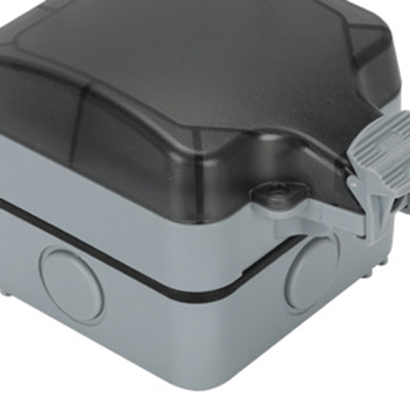 IP66 Weatherproof Waterproof Outdoor Wall Power Socket 16A EU Standard Electrical Outlet Grounded AC 110-250V EU Plug