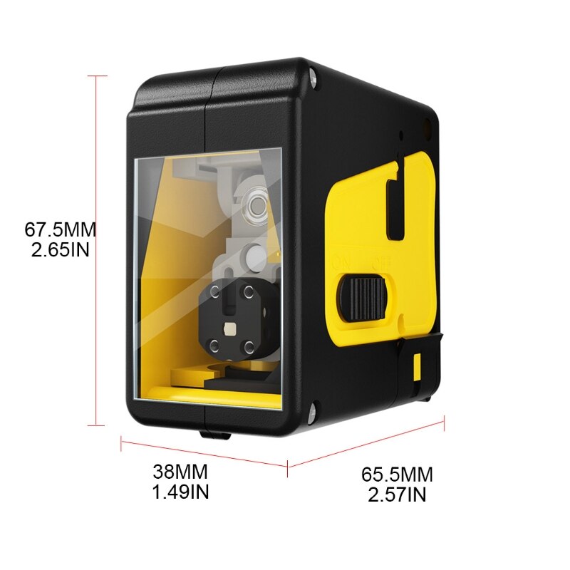 Level Line, Cross Line with Self-Leveling, Vertical and Horizontal Line, Rotatable 360 Degree, Battery Included