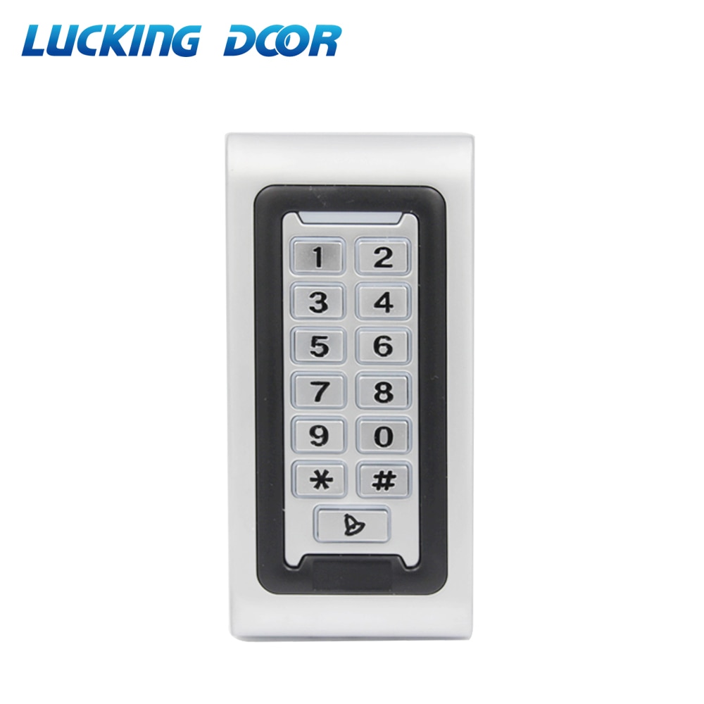 Backlight Metal Stainless steel access control Reader 2000Users WG26 input and output security 125Khz RFID Access Control Keypad