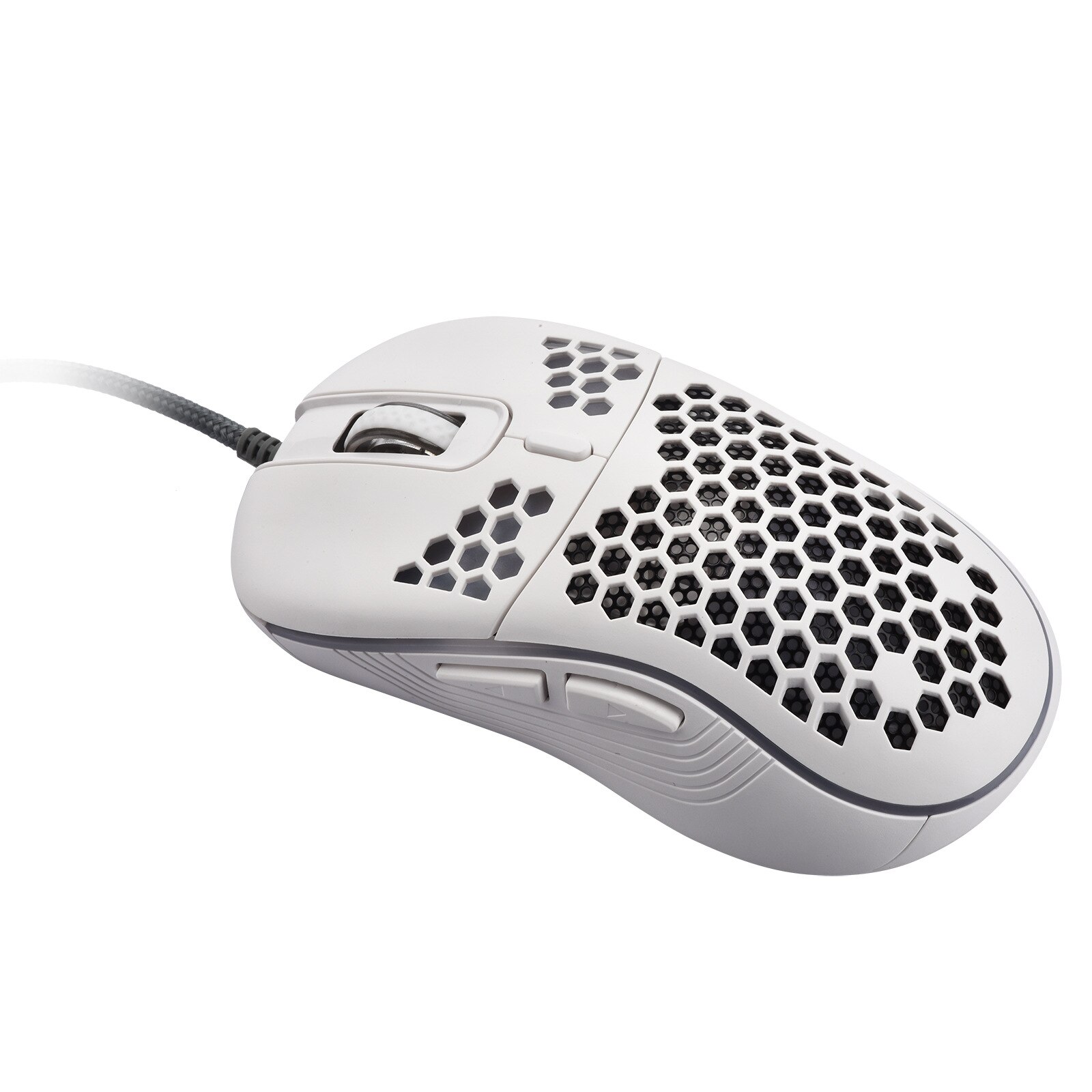 RedThunder D110 Wired Gaming Mouse, RGB Backlight, Lightweight 7200 DPI Honeycomb Optical Mouse for PC MAC PS5 Xbox Gamer: White