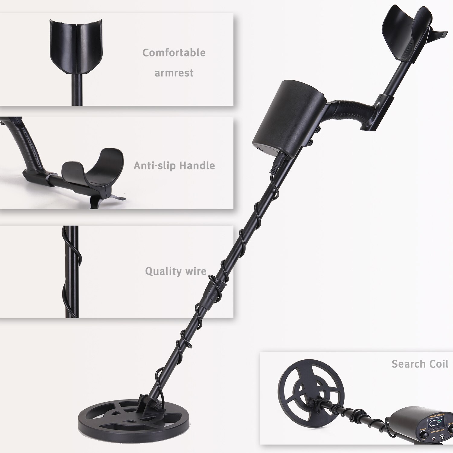 GT6100 Portable Underground Metal Detector High Sensitivity Jewelry Gold Treasure Metal Finder With All Metal Mode