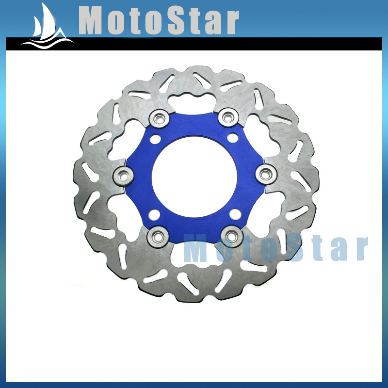 220mm bremseskiveskive rotor til 50 70 90 110 125 140 150 160 kinesisk pit snavs cykel stomp dæmon x wpb orion  m2r lucky mx ssr: Blå