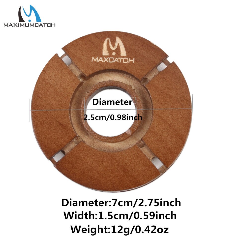 Maximumcatch 2pcs Tenkara Line Keeper Hook Keeper Natural Wood Tenkara Fishing Line Holder Fly Fishing Accessory