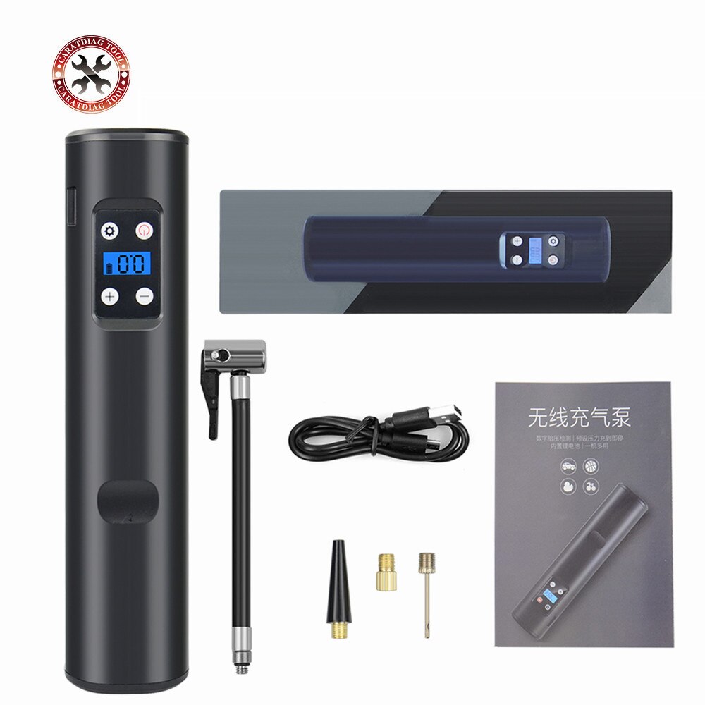 Gonfiatore elettrico LCD digitale ricaricabile della gomma 12V della pompa gonfiabile dell'automobile senza fili del gonfiatore della gomma del compressore d'aria portatile