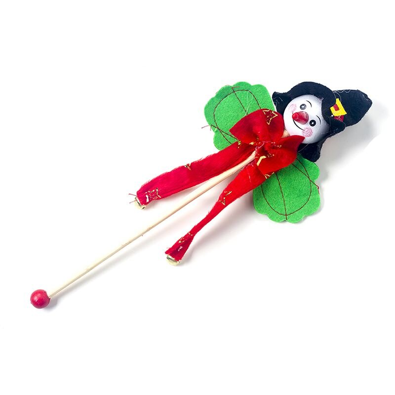 Kerst Klokken Pluche Pop Kids Speelgoed Decor Hand Ring Klokken Met Houten Handvat Thuis Ornamenten Adornos De Navidad: C