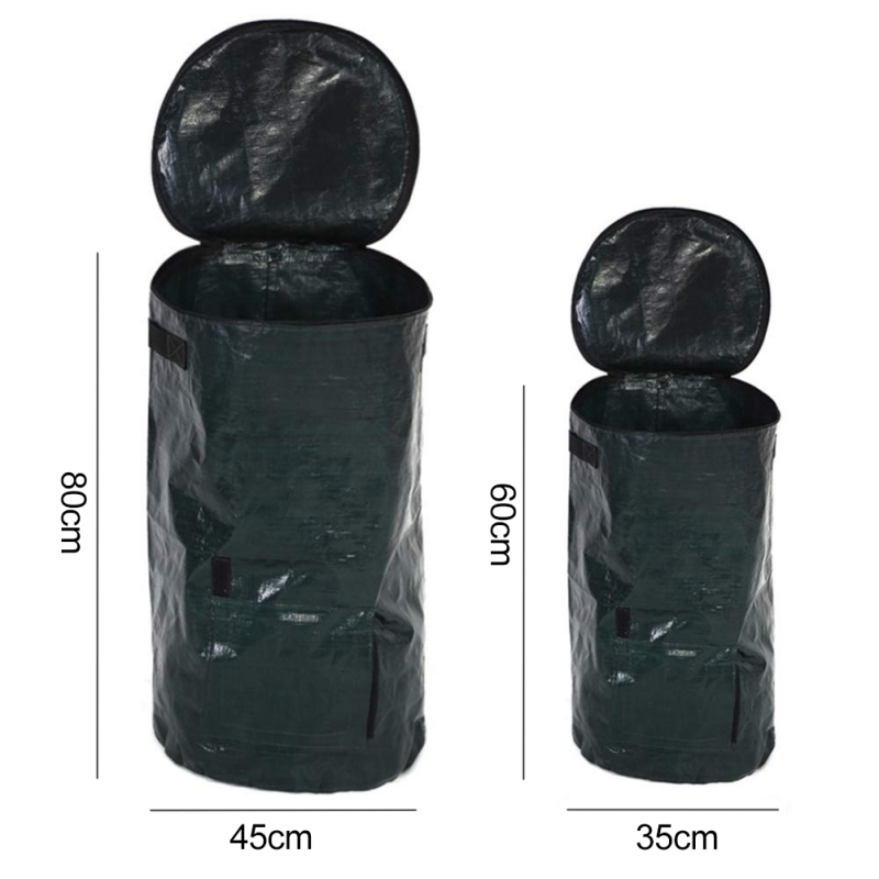 Organic Waste Fermentation Bag Garden Yard Compost Bag PE Kitchen Waste Disposal Organic Compost Bag