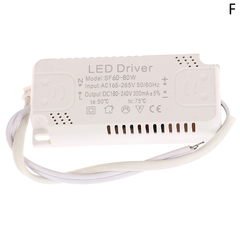 Carte de Pilote LED, 300mA, 8-24W, 20-36W, 30-50W, 36-60W, 50-70W, 60-80W, Éclairage d'Unité d'Alimentation, 1 Pièce: Or