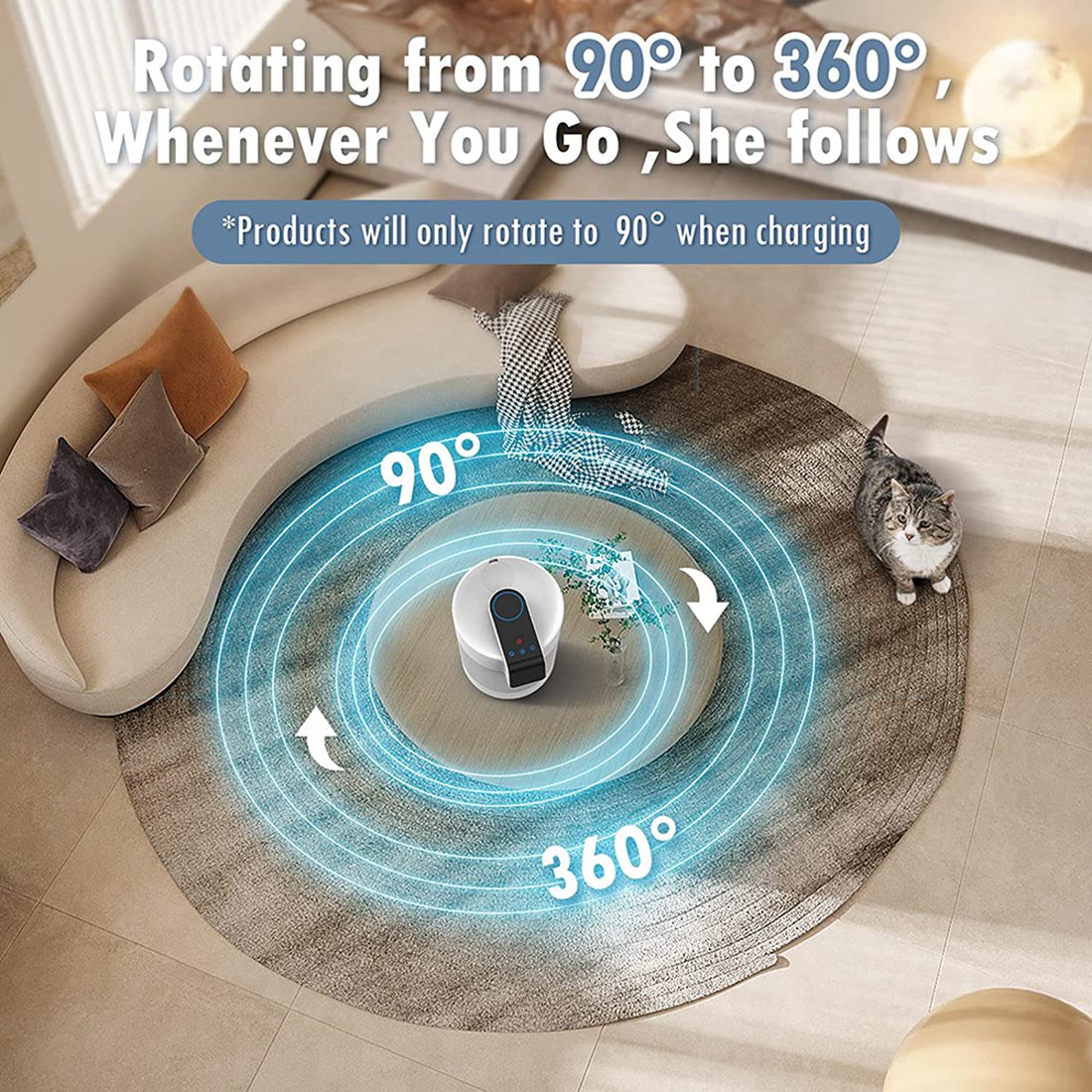 Evaporative Air Cooler and Humidifier, 360degree Auto Oscillation, Table Fan Personal Air Conditioner Fan with Ice Box