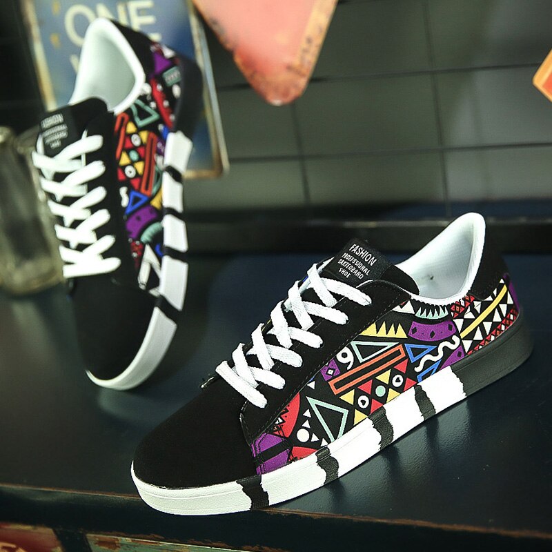 SIERGAN Men Casual Shoes Factory Casual Men Shoes Sneakers Cheap Printed