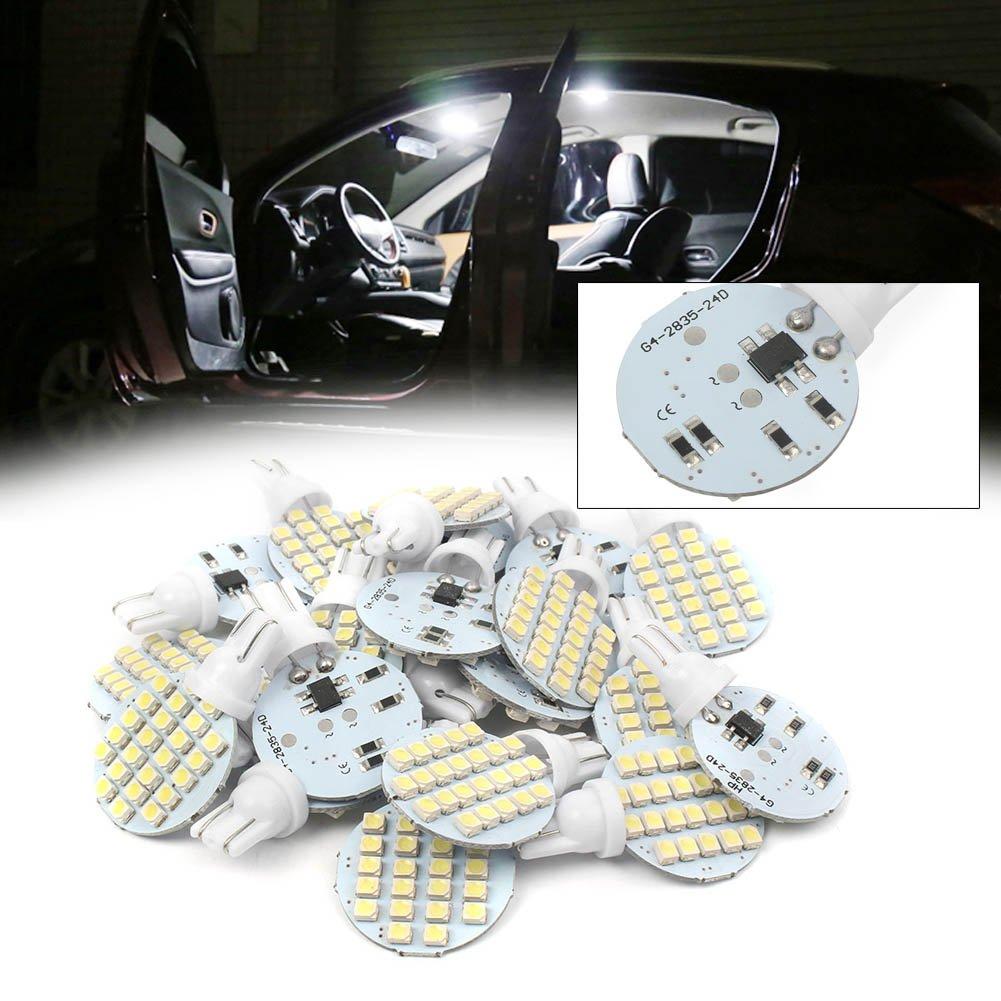 20pcs T10 W5W 921 194 2825 168 24SMD Side Wedge Auto RV Landscaping Led-lampen