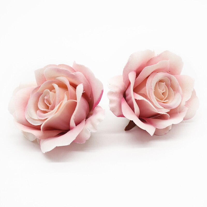 10 stycken konstgjorda blommor siden rosor heminredning tillbehör bröllop scrapbook godis box arrangemang diy brosch jul: 8