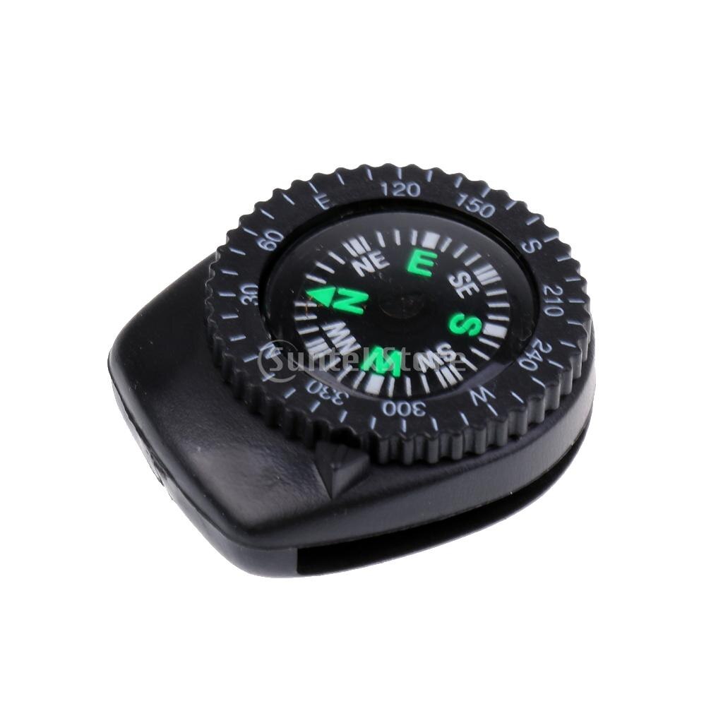 Mini relógio de pulso portátil de precisão, bússola, pulseira de navegação em clipe para sobrevivência, acampamento, caminhadas