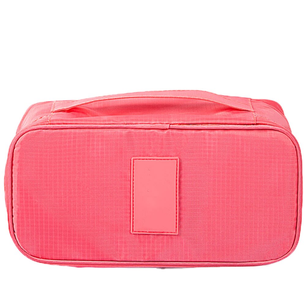 1 x kleding ondergoed opbergtas reis draagbare sokken inpakkubus opbergtas reisbagage make-up tas: Rood