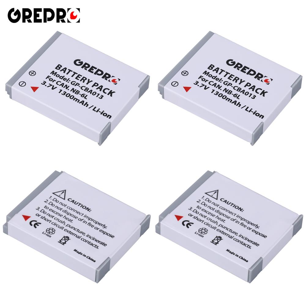 NB-6L NB-6LH NB 6L 6LH Battery for Canon IXUS 310 SX240 SX275 SX280 SX510 SX500 HS 95 D10 S120 S200 105IS 200IS 210IS 85IS 95IS: 4x Battery