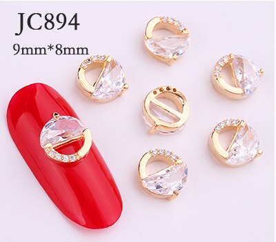 20 stk/parti zirkon krystal diamant 3d smykker japanske neglekunst dekorationer øverste niveau krystal manicure dekorationer: 894