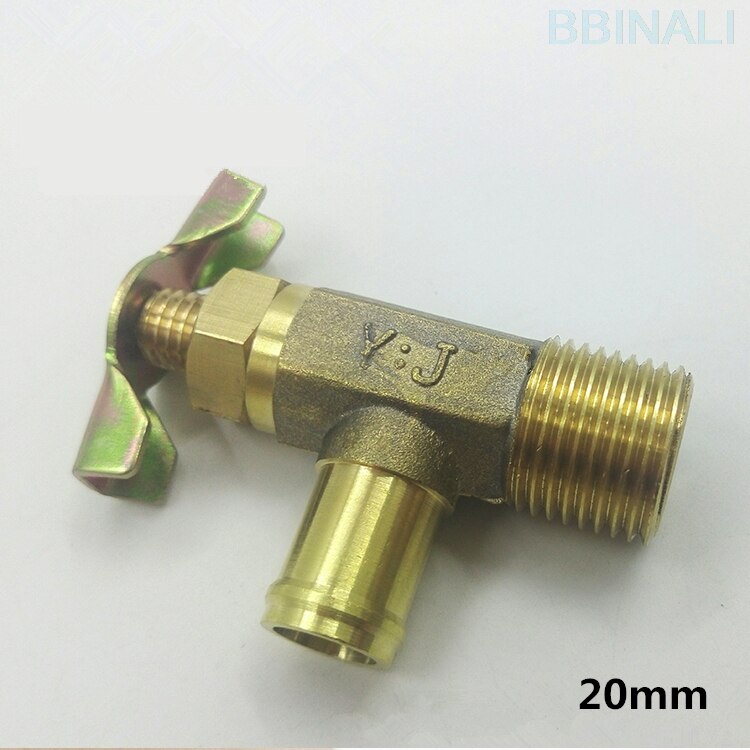 For Daewoo Doosan DH150 220 225 300-7-9 Excavator Heater switch drain valve heater valve Excavator Accessories: 20mm