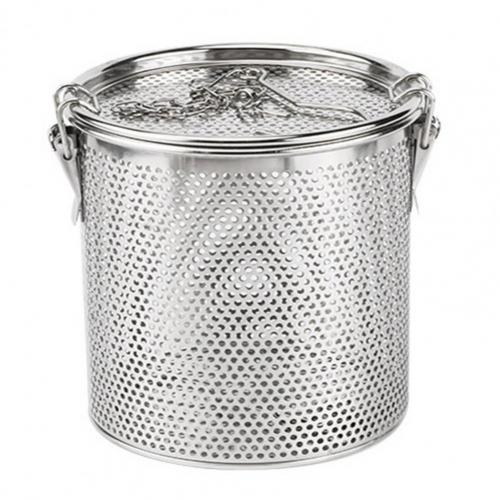 80% Sales! Seasoning Basket Chained Reusable Stainless Steel Cylindrical Seasoning Basket for Tea Lovers: L