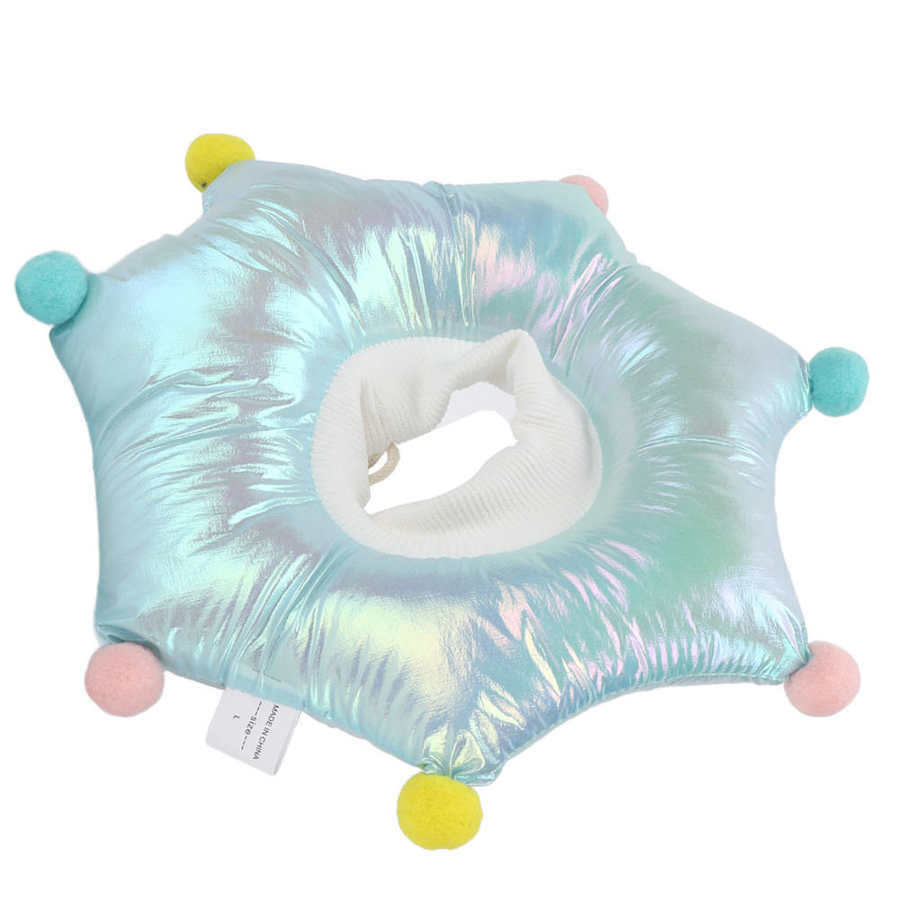 Soft Cat Recovery Collar Waterproof Shrinkable Adjustable Small Hair Ball Filled with Cotton Collar Cat Supplies