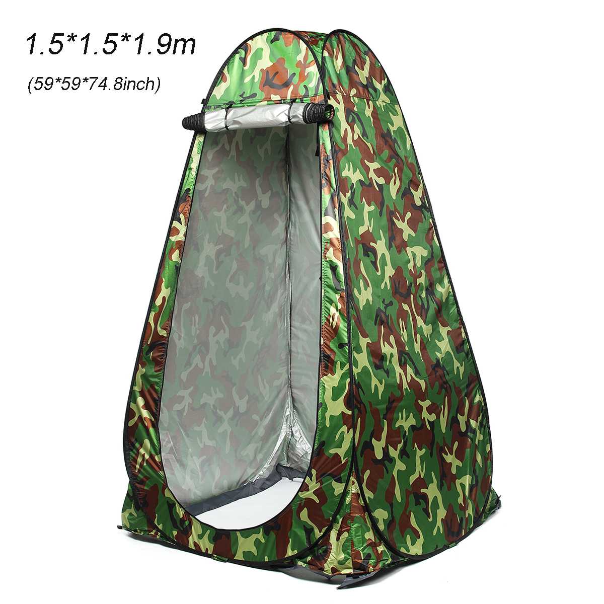 Automatic Open Tent Lightweight Sturdy Portable Outdoor Shower Camp Toilet Camping And Beach Dressing Tent: 1.5x1.5x1.9m