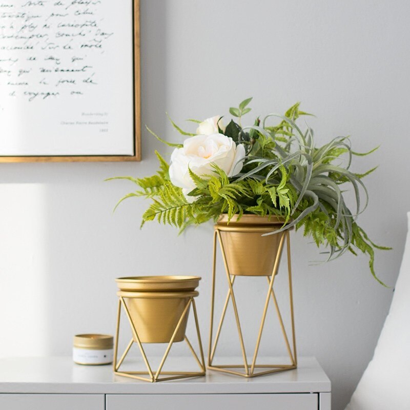 Art fleur support café salon bureau boutique bureau décoratif Pot de fleur Mini charnu vert végétation Pot de fleur